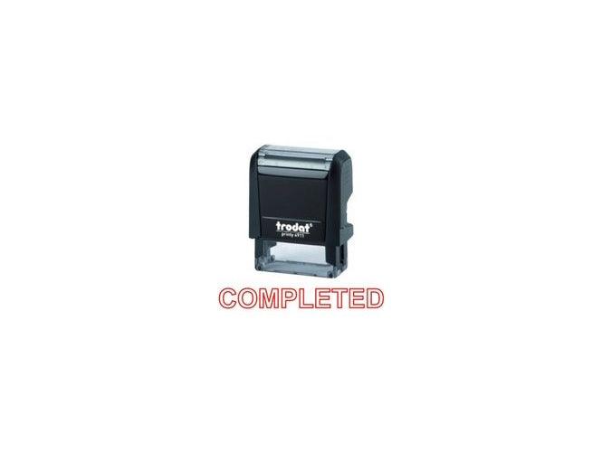 Trodat Printy 4911 Stamp "COMPLETED" - Red