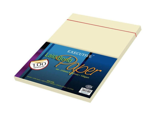 Executive Laid Paper A4, 100gsm, 100sheets/pack, Corona Cream (FSPA100CCR) - Altimus