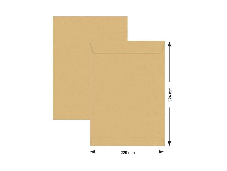 Hispapel Brown Envelope 229 x 324mm 13" x 9" 250pcs/box - Altimus