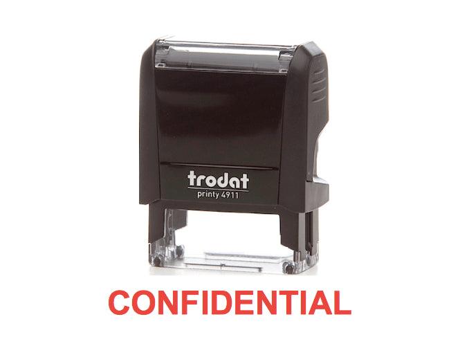 Trodat Printy 4911 Stamp "CONFIDENTIAL" - Red