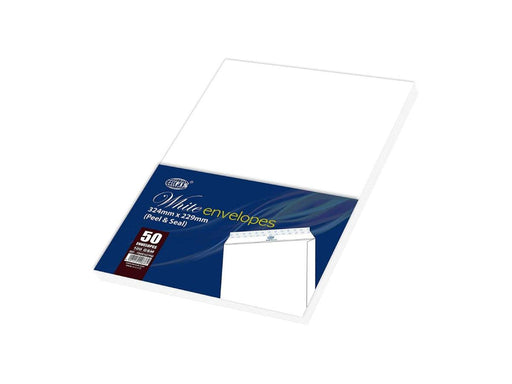White Envelope - Peel & Seal, 324 x 229mm, 100gsm (Pack of 50) - Altimus