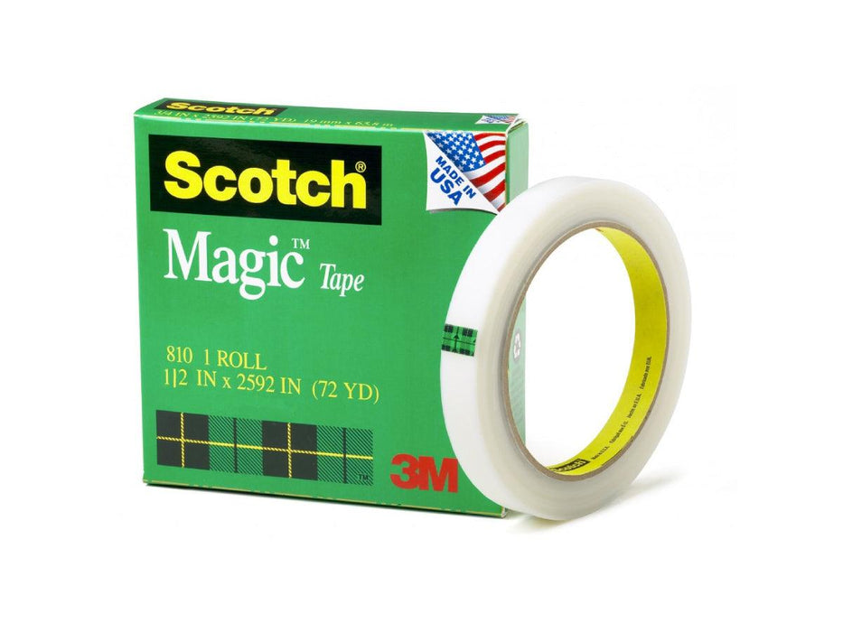 3M Scotch Magic Tape 1/2" x 72 yards