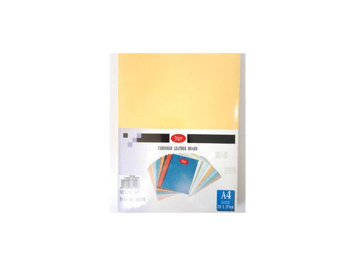 Deluxe A4 Embossed Leather Board Binding Cover 100/pack Yellow - Altimus