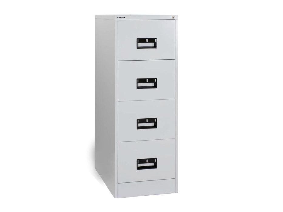 Hadid 4 Drawers Metal Filing Cabinet, White - Altimus