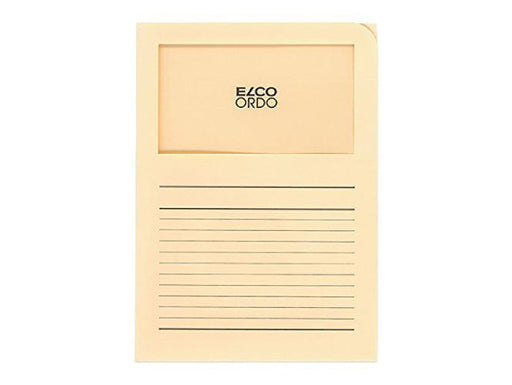 Elco Ordo Classico, L Paper Folder with Window, 5/pack, Beige - Altimus
