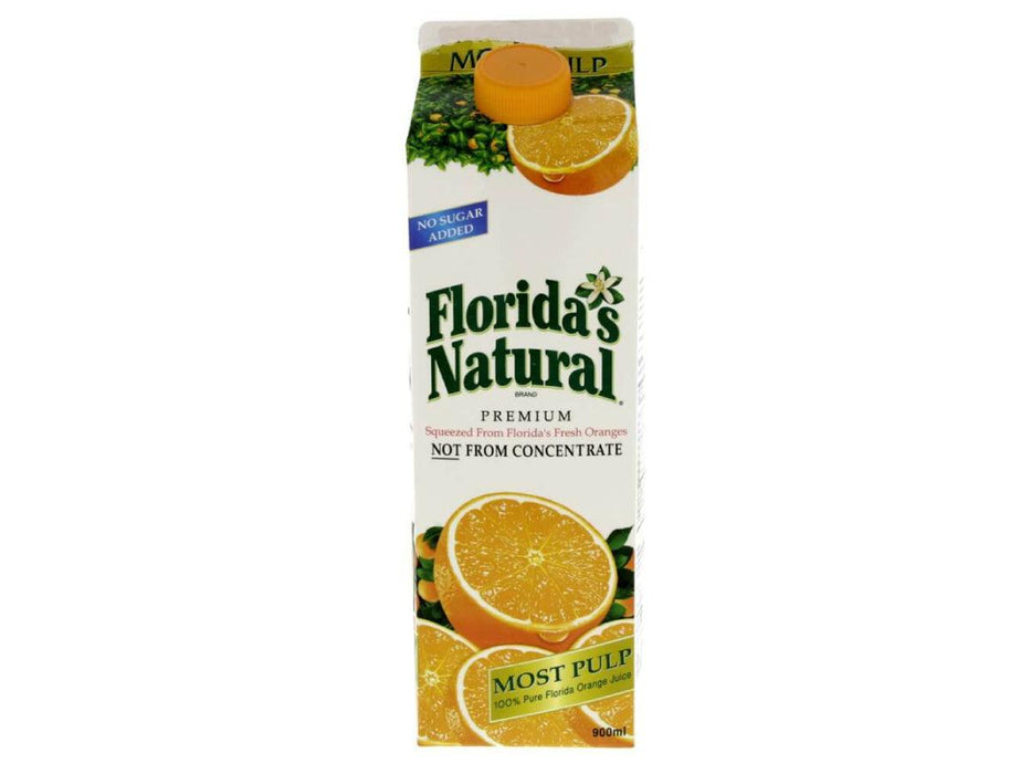 Floridas Natural Pure Orange Juice Most Pulp, 900ml - Altimus