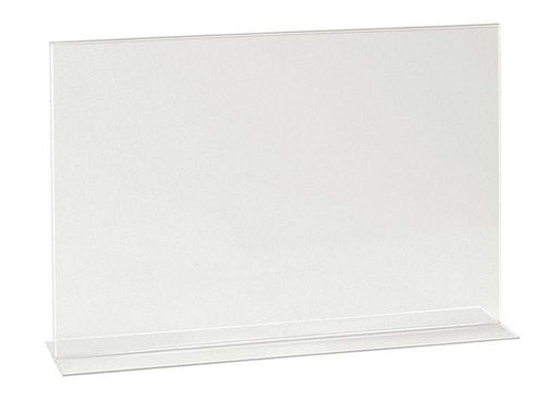 Acrylic Sign Holder 2 Sided T-Base A5 Landscape, 150x210mm - Altimus