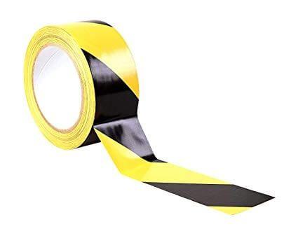 Adhesive Warning Tape 2." x 25M Black and Yellow - Altimus