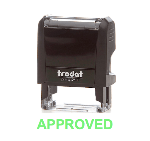Trodat Printy 4911 Stamp "APPROVED" - Green - Altimus