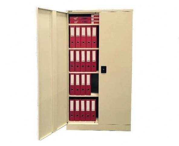 Hadid Steel Cupboard 4 Shelves Beige - Altimus