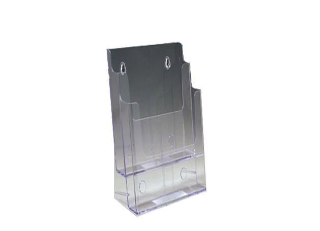 Acrylic Brochure Holder Table - Wall Mount 2 Tier DL 100x210mm - Altimus