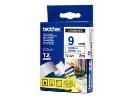 Brother P-touch 9mm TZ-223 Laminated Tape, 8 m, Blue on White - Altimus