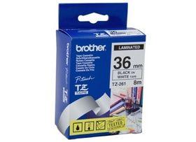 Brother P-touch 36mm TZ-261 Laminated Tape, 8 m, Black on White - Altimus