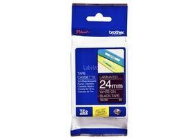 Brother P-touch 24mm TZ-355 Laminated Tape, 8 m, White on Black