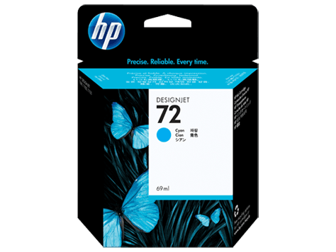 HP 72 Cyan Ink Cartridge (C9398A)