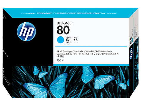 HP 80 Cyan Ink Cartridge (C4846A) - Altimus