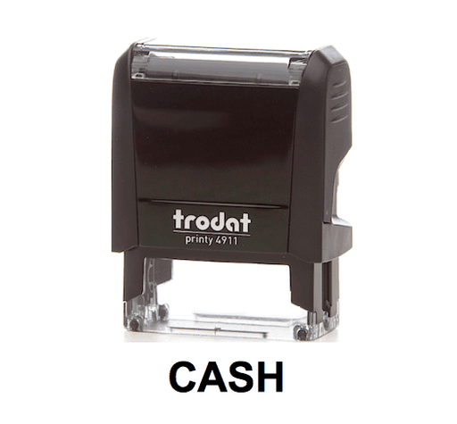 Trodat Printy 4911 Stamp "CASH" - Black - Altimus
