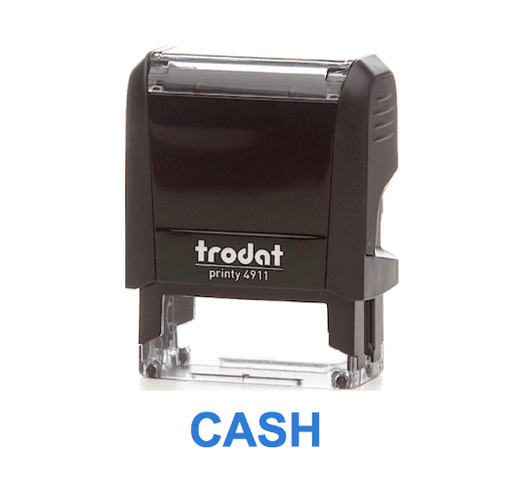 Trodat Printy 4911 Stamp "CASH" - Blue - Altimus