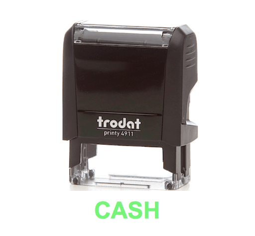 Trodat Printy 4911 Stamp "CASH" - Green - Altimus