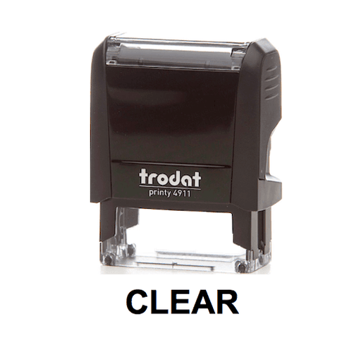 Trodat Printy 4911 Stamp "CLEAR" - Black - Altimus