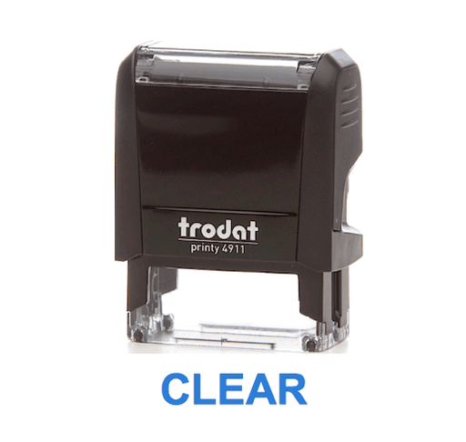 Trodat Printy 4911 Stamp "CLEAR" - Blue - Altimus