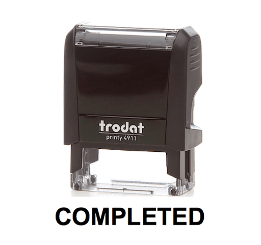 Trodat Printy 4911 Stamp "COMPLETED" - Black - Altimus