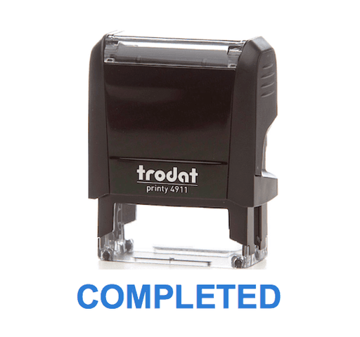 Trodat Printy 4911 Stamp "COMPLETED" - Blue - Altimus