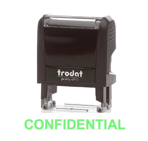 Trodat Printy 4911 Stamp "CONFIDENTIAL" - Green - Altimus