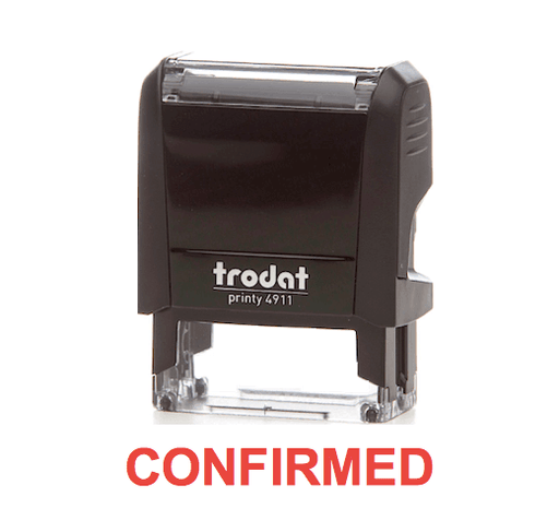 Trodat Printy 4911 Stamp "CONFIRMED" - Red - Altimus