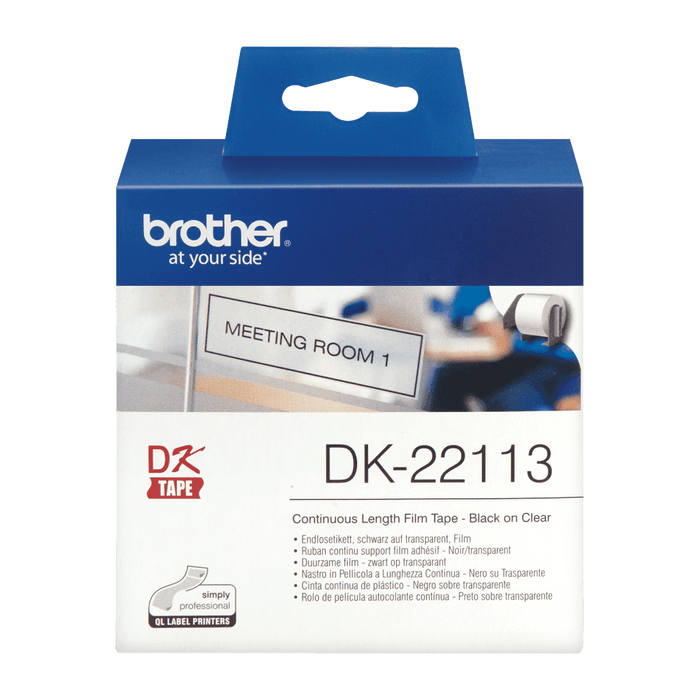 Brother DK-22113 Continuous Film Tape, Clear, 62mm x 15.24m - Altimus