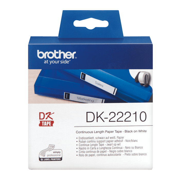 Brother DK-22210 Continuous Length Paper Tape, 29mm x 30.48m - Altimus