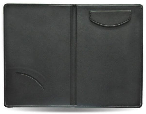 Executive Bill Folder Italian PU Cover with Round Corners 155 x 230mm, Black (FSCL1101BK) - Altimus