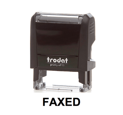 Trodat Printy 4911 Stamp "FAXED" - Black - Altimus