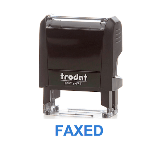 Trodat Printy 4911 Stamp "FAXED" - Blue - Altimus