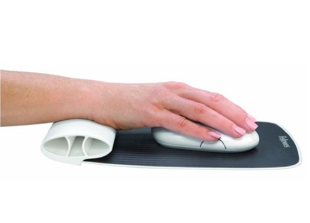 Fellowes I-Spire Series Mouse Pad with Wrist Rocker, White - Altimus