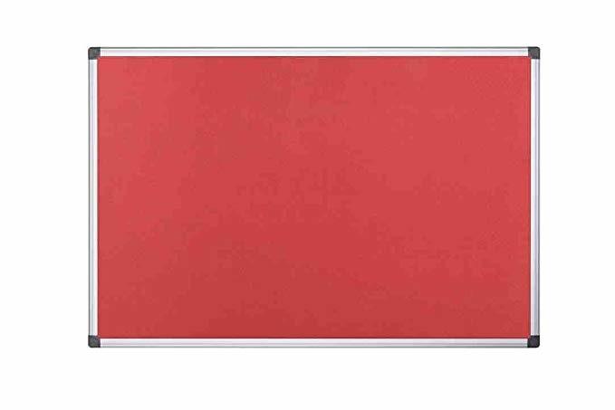 Felt Board, 90 x 120 cm, Red