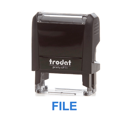 Trodat Printy 4911 Stamp "FILE" - Blue - Altimus