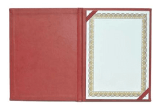 Certificate Folder Italian PU Cover Maroon (FSCLCERTPUMR) - Altimus