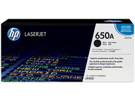 HP 650A Black Print Cartridge (CE270A)