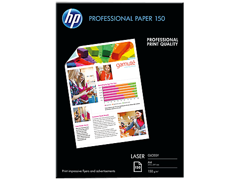 HP Professional Glossy Laser Paper, 150gsm, 150Sheet, A4 - 210 x 297mm (CG965A) - Altimus