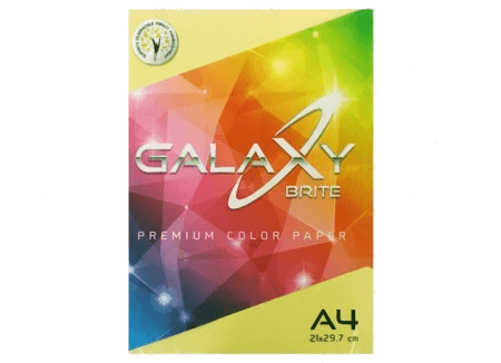 Galaxy Brite Premium Color Paper, A4, 80gsm, Yellow - Altimus