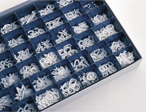 Legamaster Full Character Set H 30MM (384 Pcs) White [7-605300] - Altimus