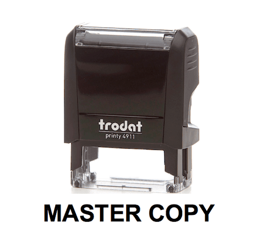 Trodat Printy 4911 Stamp "MASTER COPY" - Black - Altimus