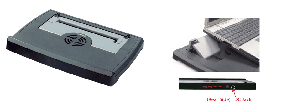 Micro Meilon Note Book Stand NBS-01CH with 4 Port 2.0 USB Hub - Altimus