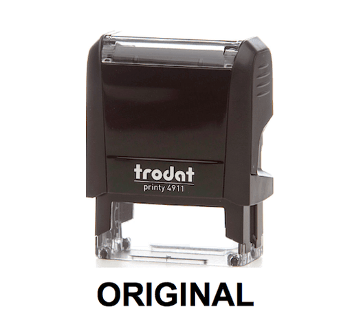 Trodat Printy 4911 Stamp "ORIGINAL" - Black - Altimus