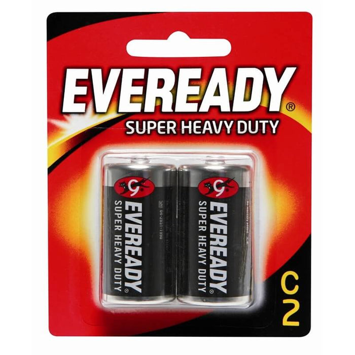 Eveready 1235 Super Heavy Duty C Battery, (Pack of 2)