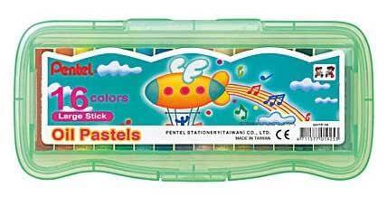 Pentel GHTP Oil Pastels Colors - Large, Assorted (Set of 16) - Altimus