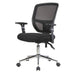 Pilot Chrome Base Chair, Mesh Back and Upholstered Seat - Altimus