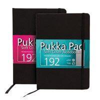Pukka Pad Soft Cover Notebook, A5 Size, 192 pages, Ruled, Black - Altimus