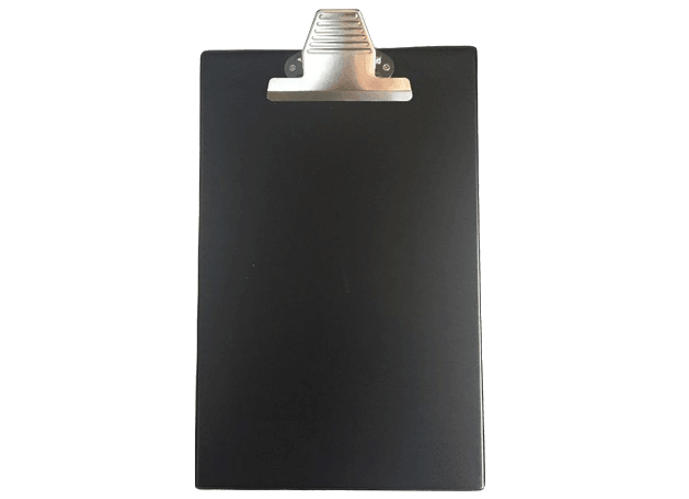 PVC Heavy Duty Board with Jumbo Clip A4, Black